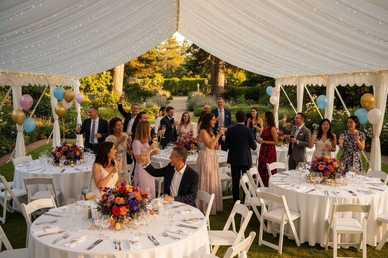 Feestpakket 25 personen — met tent