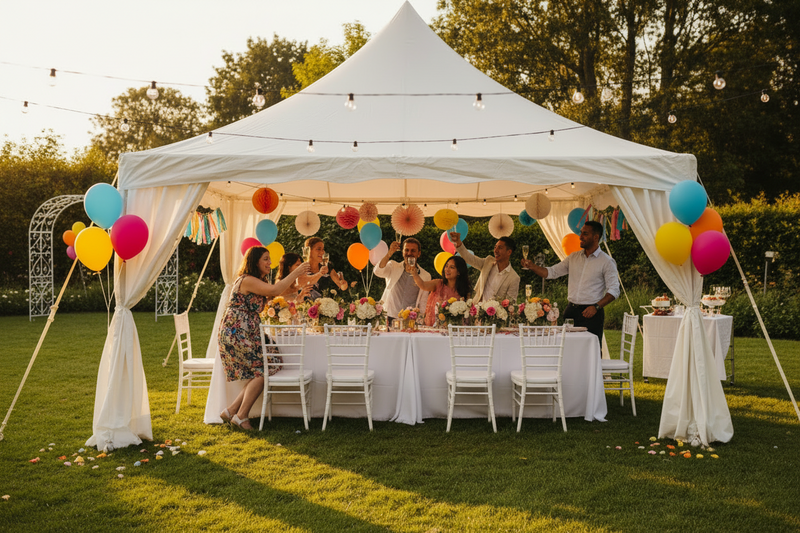 Feestpakket 10 personen — met tent